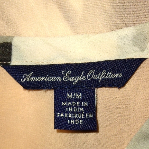 Gorgeous AMERICAN EAGLE Colorblock Floral Print Blouse ~Medium~ - Picture 4 of 16